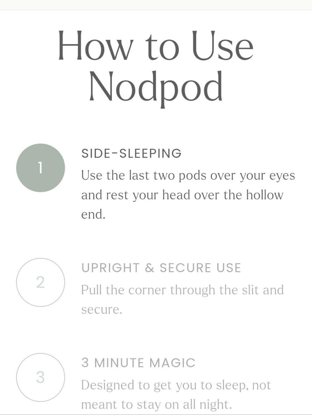 Nodpod Sleep Mask Weighted Eye Blanket - Wisteria - Picture 11 of 14